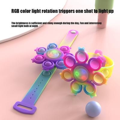 Новые игрушки Fidget Toys Popete, сенсорный браслет, блестящий, нажимающий на пузырь, браслет, декомпрессия, антистресс, простая игрушка-ямочка Popite для детей