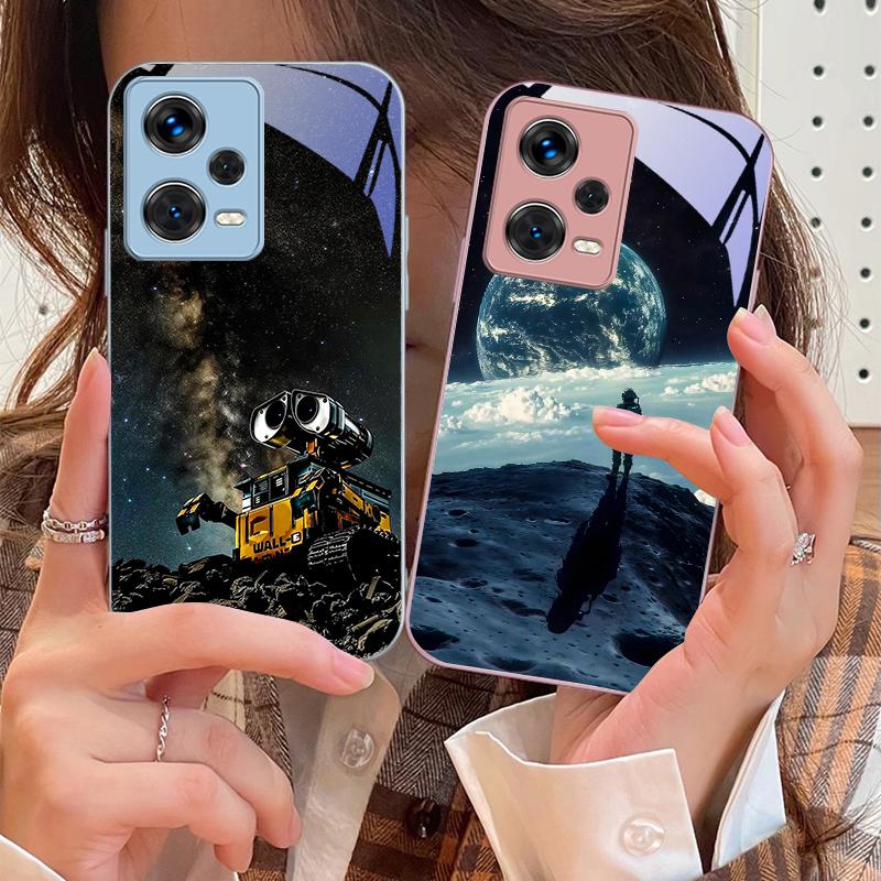 Red Moon Explorer Для Xiaomi 14 Ultra 13 Lite Redmi Note 13 11 Pro 12 Plus Poco X6 3 Pro F4 6 GT Закаленный Чехол для Телефона