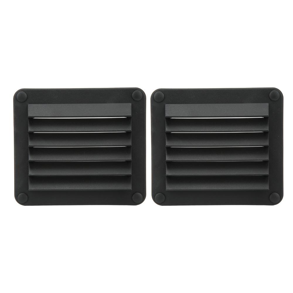 2pcs 141*125mm Ventilation Opening Black Ventilation Side Wall  Side Wall Installation