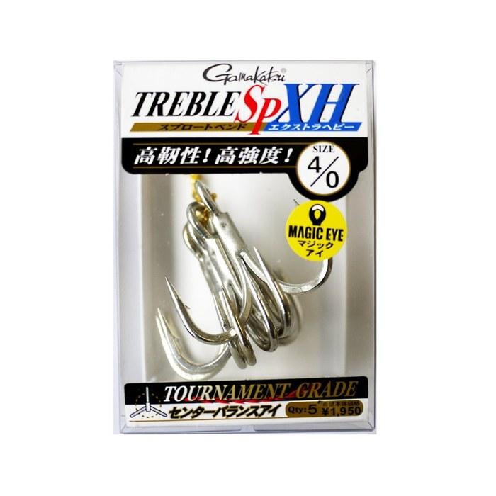 Gamakatsu Treble Hook SP-XH 4/0 Silver 4/0