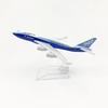 Aviation 747 Aircraft Model B747 Prototype Airlines Alloy 16cm 1/400 Scale Office Desktop Airplane Model Building Kits Aeroplane