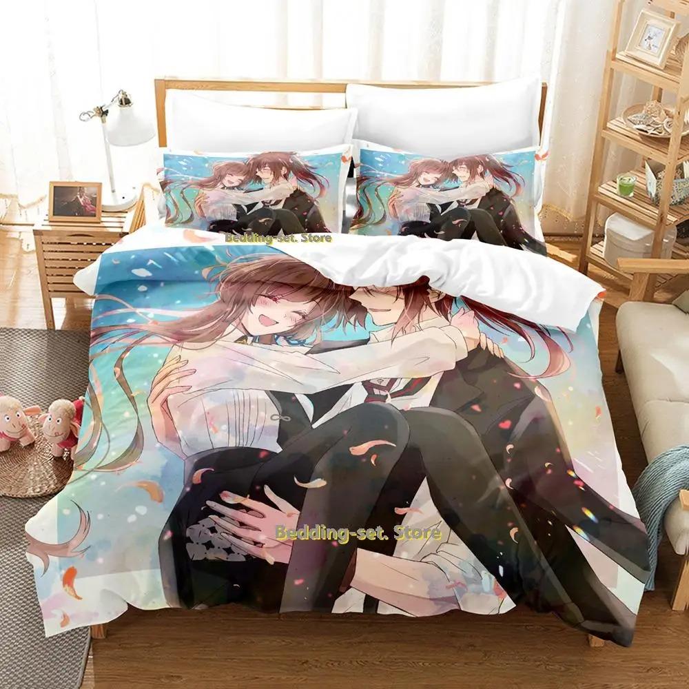 Новый комплект постельного белья Collar x Malice Single Twin Full Queen King Size Bed Set Adult Kid Bedroom Duvetcover Sets Anime lit