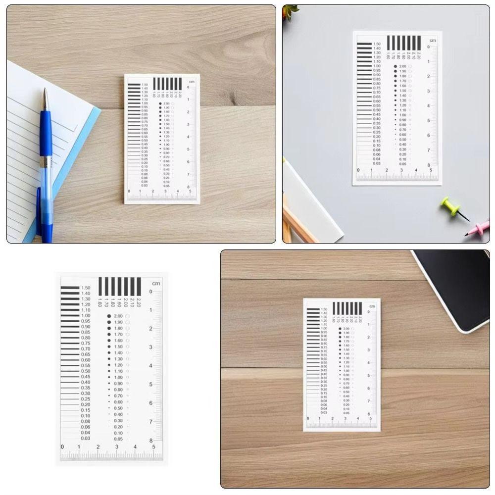 Plastic Crack Width Gauge Transparent Spot Inspection Ruler Manufacturing