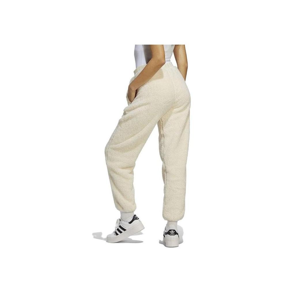 adidas Брюки Originals флисовые на шнурке Женские брюки Бежевые IC2256