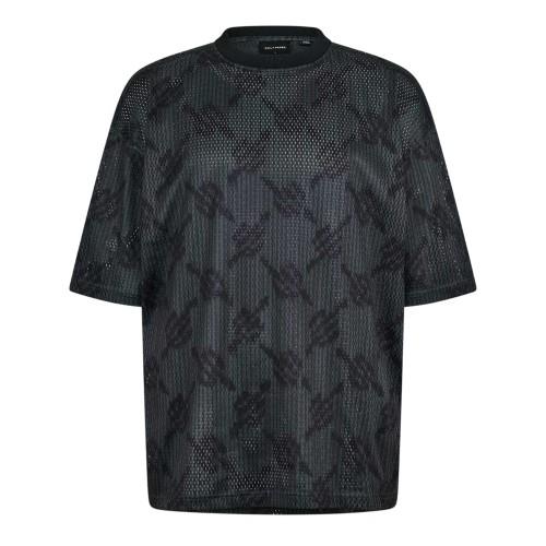Daily Paper Mens Logo Mesh T-Shirt