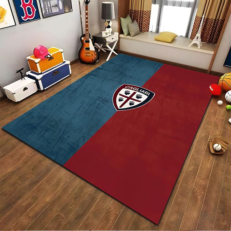 Cagliari Emblem Carpet Design suitable as a non-slip mat for the living room or bedroom sofa