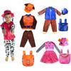 Anime Kids Dog Patrol Cosplay Costume Chase Skye Everest Zuma Rubble Rocky Full Set with Tops Pants Backpack Hat Halloween Party
