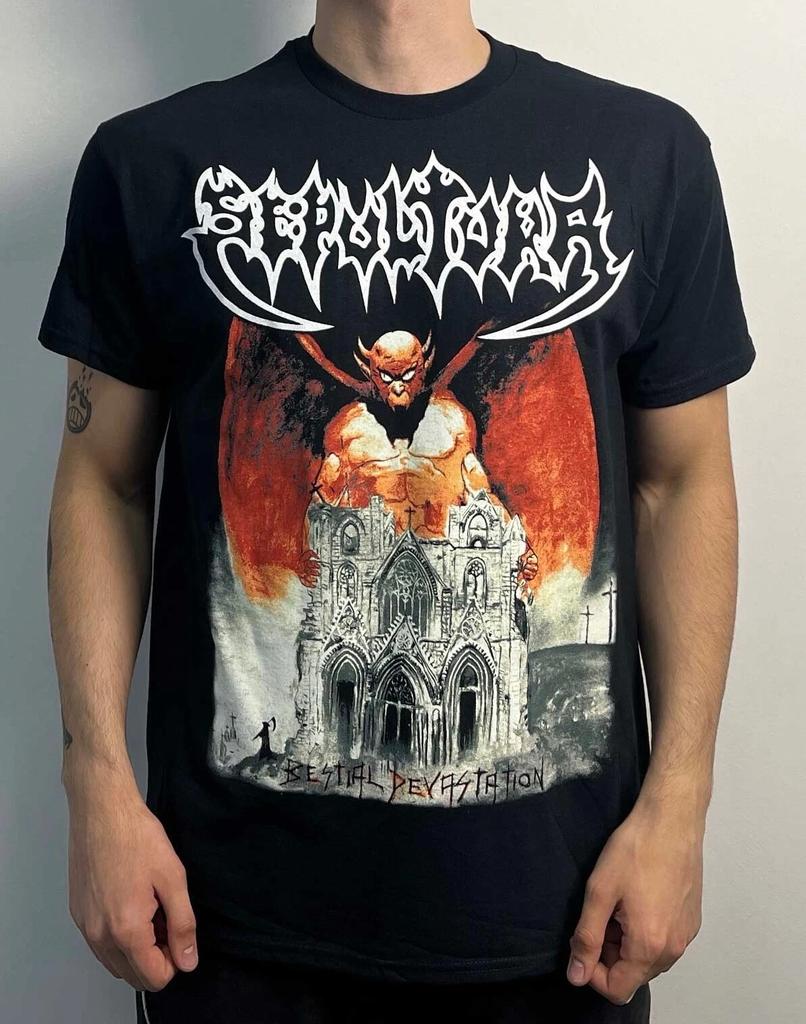 Sepultura - Bestial Devastation T-Shirt Black slayer