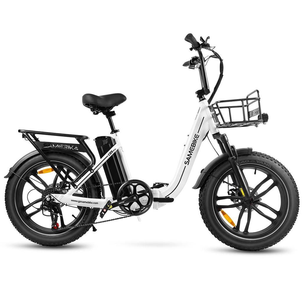 SAMEBIKE C05Pro Уличный складной электрический велосипед для поездок на работу 36В 13Ач Аккумулятор 7 Скоростей Алюминиевый сплав Низкая рама Складной 20-дюймовые Широкие шины Дорожный Электровелосипед
