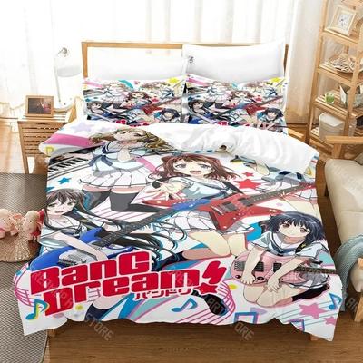 3D-печать BanG Dream! Постельное белье для девочек 'Музыкальная группа' Односпальный Двуспальный Полный Queen King Размер Комплект постельного белья для взрослых и детей Пододеяльник