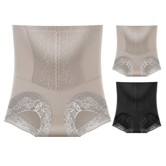 Женские трусы с высокой талией, кружевные, с вышивкой, с цветочным узором, поддерживающие живот, приподнимающие ягодицы, тонкие, мягкие, антисептические, отличные