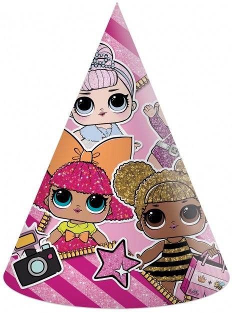 Lol Glitterati Paper Hats 6 pcs
