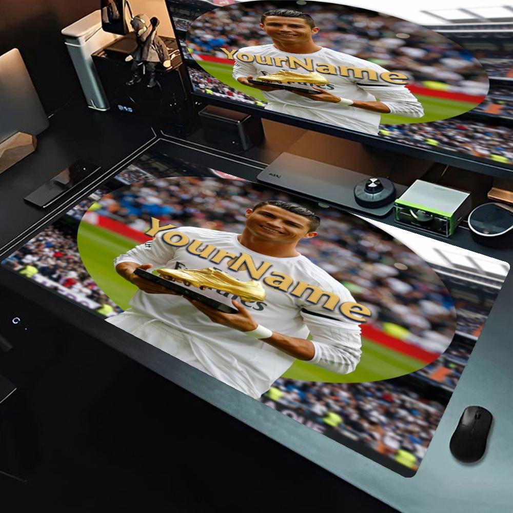 Cristiano Ronaldo Personalized Name Mouse Pad Desk Mouse Pad Desktop Mouse Pad Nonslip Rubber Bottom Perfect For Office Desktop Supplies School Home