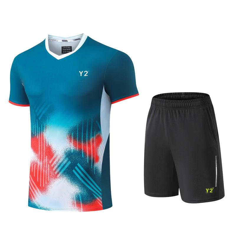 Quick-Dry Badminton Shirt Kids Adults Unisex Sportswear Training Uniform Lightweight Breathable Athletic Top