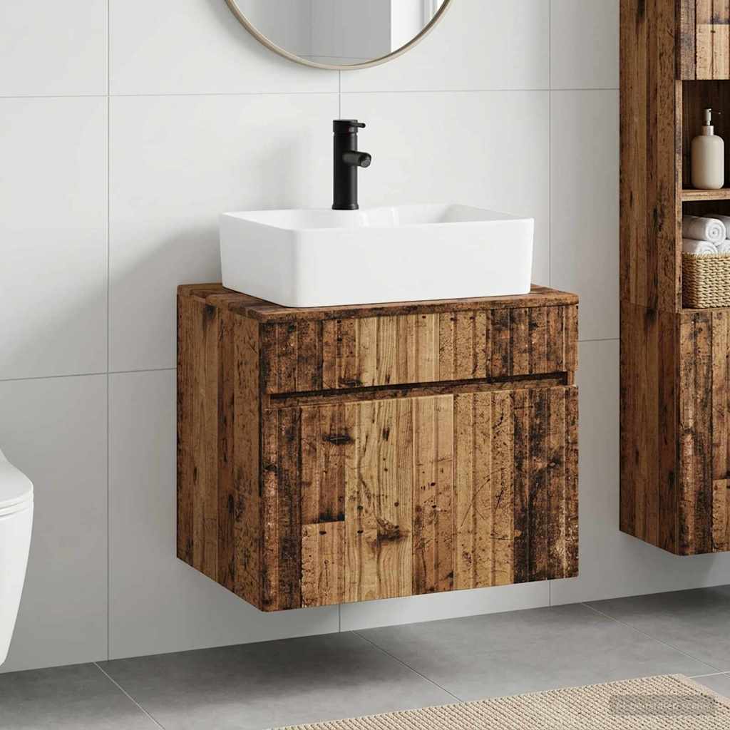 Bathroom Furniture Set Reclaimed Wood Engineered Wood