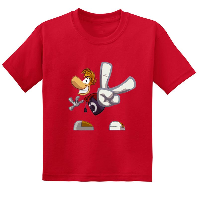 Hot Sale Rayman Legends Adventures Print Funny Kids T-shirt Baby Boys Girls Clothes Summer Children Cotton Short Sleeve T shirt