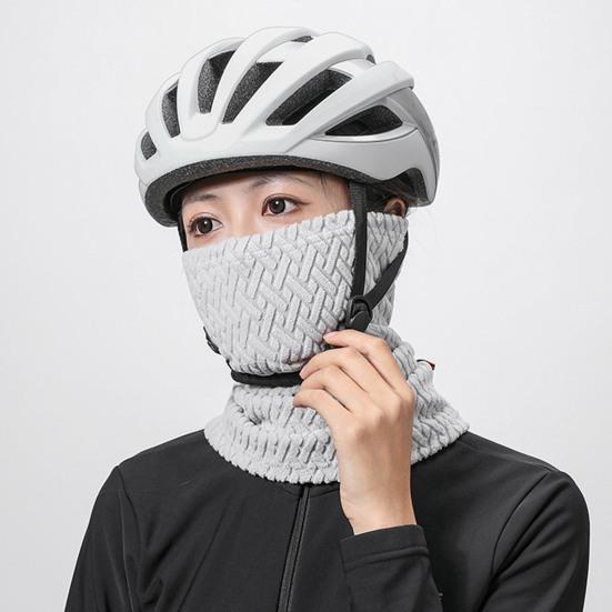 Зимний шарф-труба с ветрозащитной бархатной подкладкой для лыж, утеплитель для шеи, шарф для