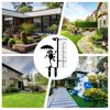 Iron Art Metal Frog Rain Gauge Stake Rustproof Garden Stake Rain Water Collector  Weather Station