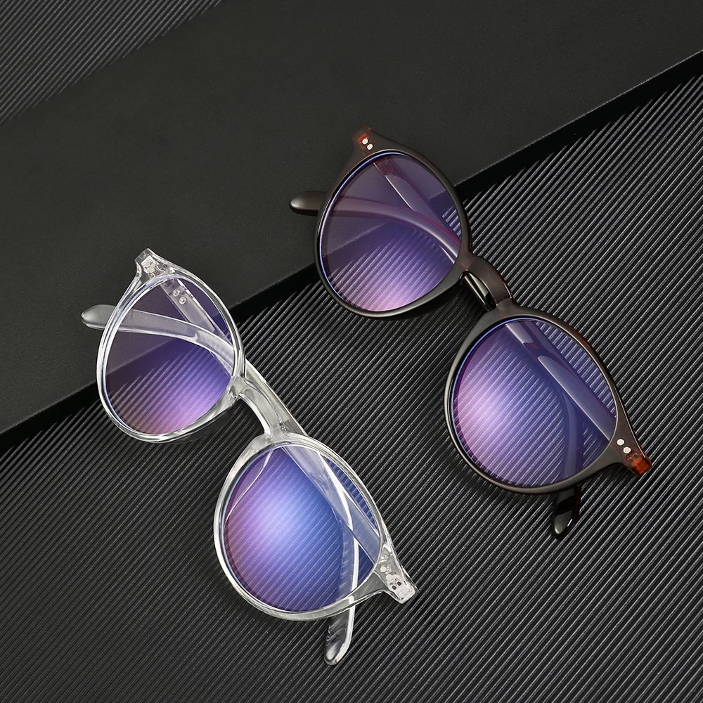Retro Optical Spectacles Flat Mirror Eyewear Blue Light Blocking Glasses Gaming Filter Glasses