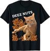 Funny Cat Deez Nuts Joke Unisex T-Shirt