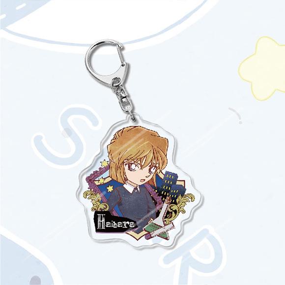 Акриловый брелок в стиле аниме «Детектив Конан», металлическое кольцо, автомобильная сумка, украшение для ключей, аксессуар, подарок, аниме, подарки, кулон