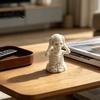 Мини Зловещие Акценты для Комнаты 3D Печатная Фигурка Черепа с Лицом-Ладонью Светящаяся Зеленая Статуэтка-Скелет для Готического Домашнего Декора Хэллоуин Настольный