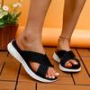 Women's Fashion Trend Non-slip Wear Comfortable Soft Soled Flat Sandals Flip-flops Shoes for Women Slides Shoes Womens Shoes