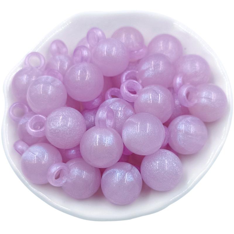 Material Round Pendant Charms Bowknot Rabbit Flat Love Heart Beads 10Pcs Fluorescent Handmade DIY Jewelry Accessories Arcylic Fashion Accessories