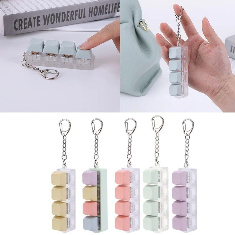 4Keys Keycap Pinch Toy Relief Stress Button Clicker Toy New Button Keycap