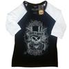 Womens/Ladies Faded Skull T-Shirt