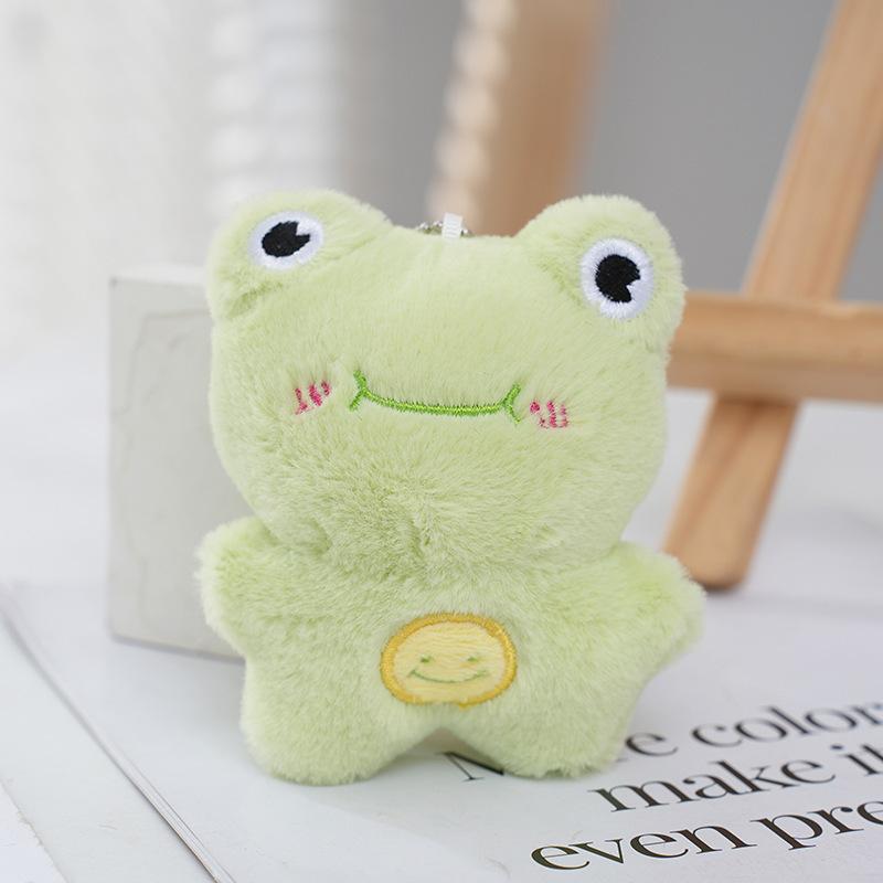 Smiling Lovable Plush Animal Keychain Soft And Delicate Valentines Gift Charm