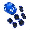7 Pieces/Set Bike Helmet Cycling Breathable Cap Lightweight Roller Skating Skateboard