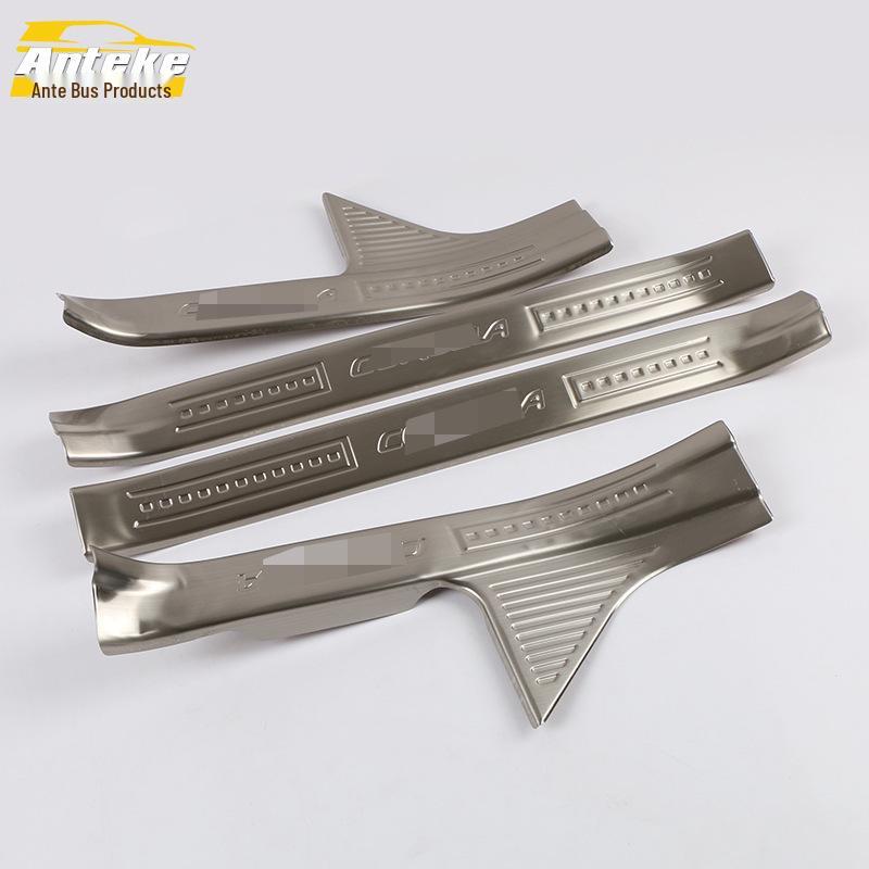 Комплект для модификации порогов дверей, накладки на педаль багажника и бампера, совместимый с 14 моделями Corolla