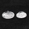 Clear Resin Snap Button Fastener Kit Plastic Poppers for DIY Crafts Sewing Clothing Diaper Bib Curtain