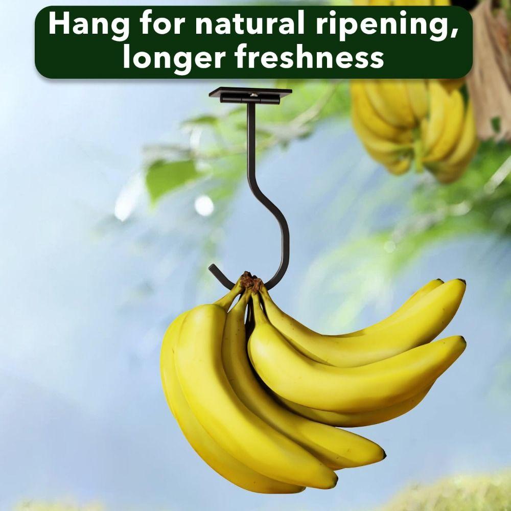 Wall Mount Under Cabinet Banana Hook Rotation Grape Hanging Holder Space-Saving Towel Hook Kitchen