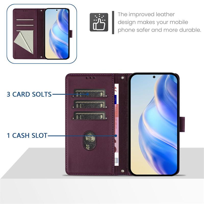 For Honor 80 GT 90 100 200 Lite Pro Smart 5G Case Flip Leather Pocket Card Slots Cover Casing