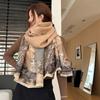 Women's Autumn and Winter Chinese Style Faux Cashmere Thickened Scarf Spring Multifunctional Elegant Warm Scarf