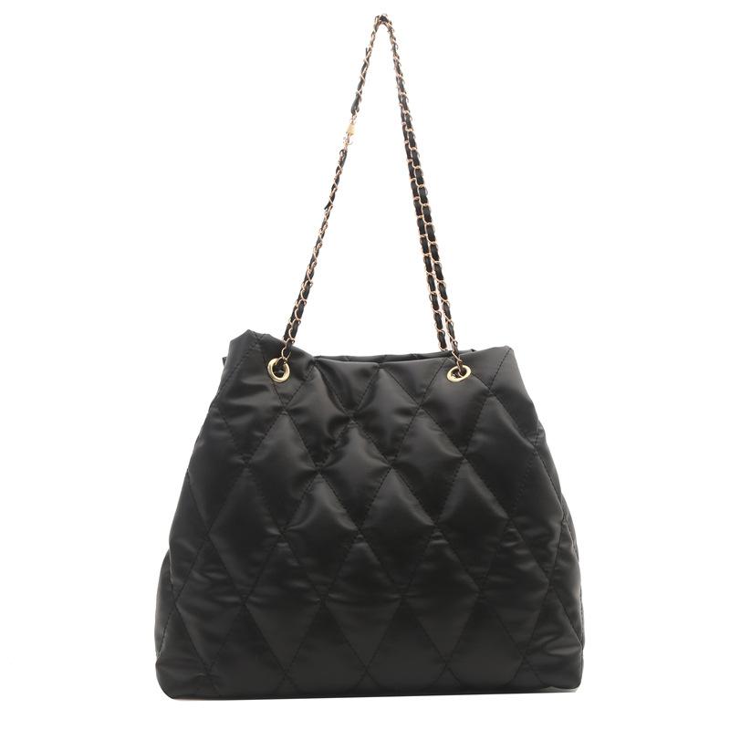 Большая вместимость модная вышитая цепочкой цепочка сумка через плечо для женщин новая дорожная сумка-тоут для женщин