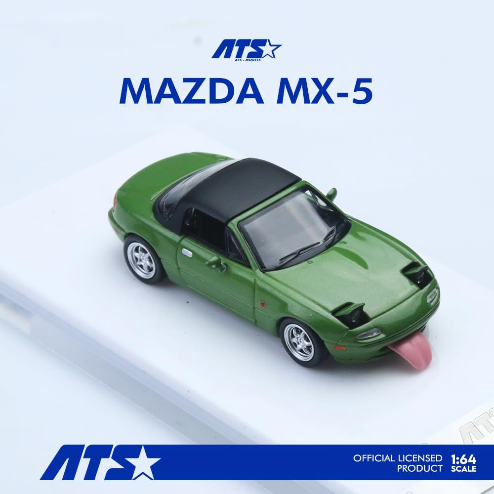 HobbyJAPAN ATS-MODELS 1/64 Модель Mazda MX-5 ATS880105 Зеленый Готовая