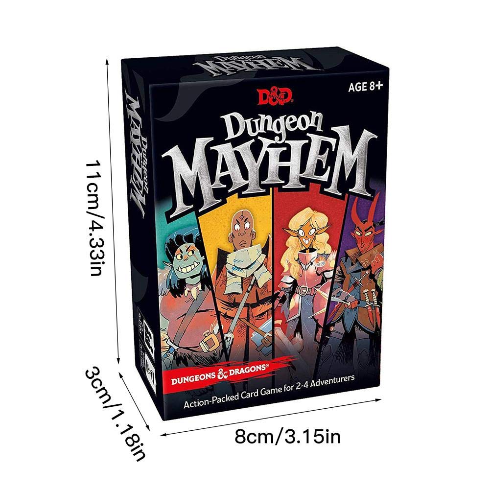 Dungeons Dragons Dungeon Mayhem Карточная игра для игроков 120 карт Английская версия (Подземелья и Драконы) и 2-4