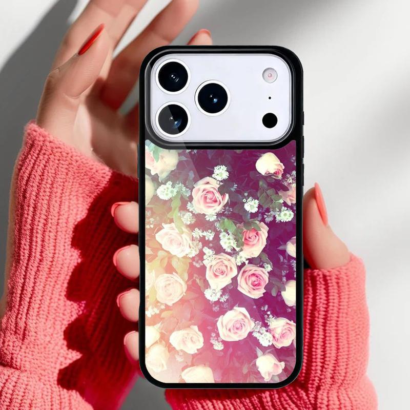 Пион Подсолнух Роза Ромашка Растения Цветок Чехол для Телефона для iPhone 17 Air 16e 15 14 13 Pro Max Задняя Крышка для 12 11 Pro Coque