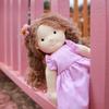 BlissfulPixie Waldorf Doll Handmade Doll Amy Soft Girl Cute Plush Toy Perfect Doll for Kids - 12"