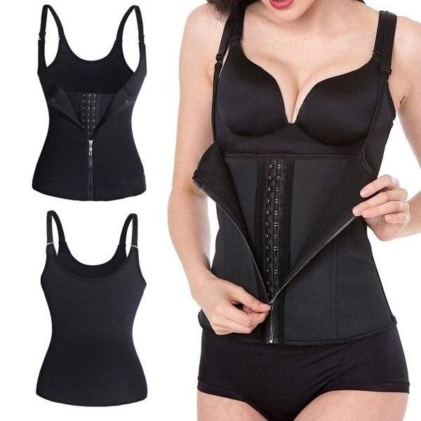 Fashion Bodysuit Women Slimming Zipper Waist Trainer Fashion Body Shaper Tummy Waist Shapers Shapewear Tops