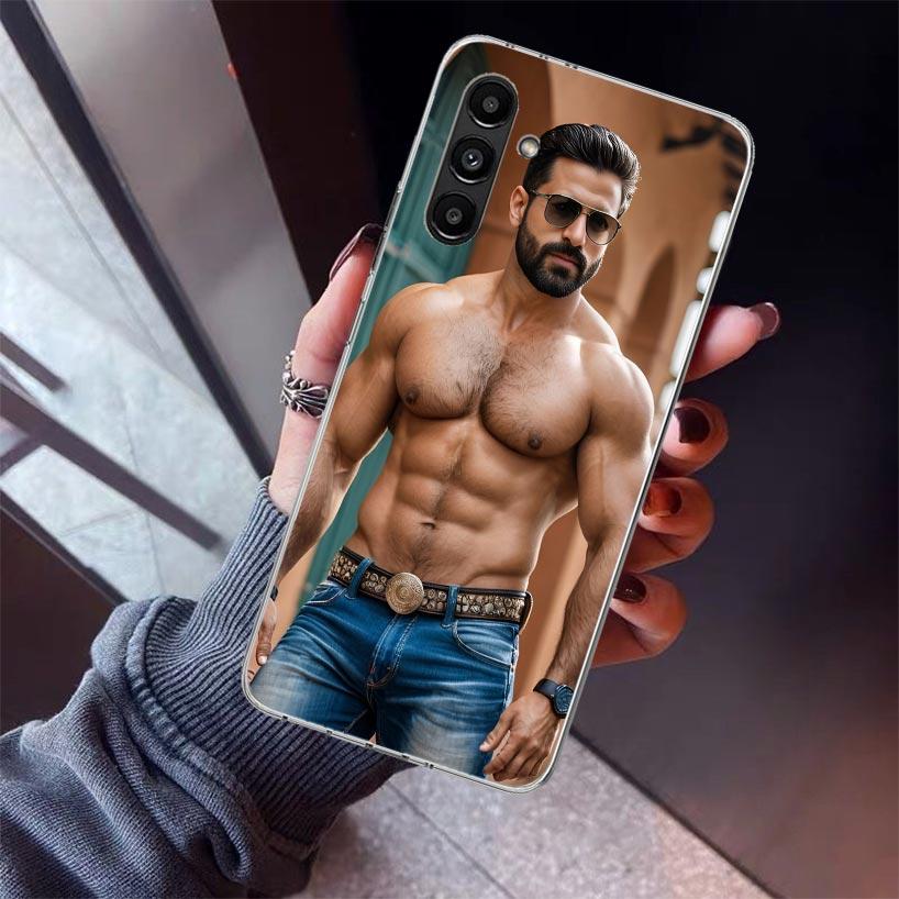 Sexy Muscle Man Gay Fitness Phone Case For Samsung Galaxy A17 A16 A15 A14 A13 A57 A56 A55 A54 A53 A37 A36 A35 A34 A33 A26 A25 A2
