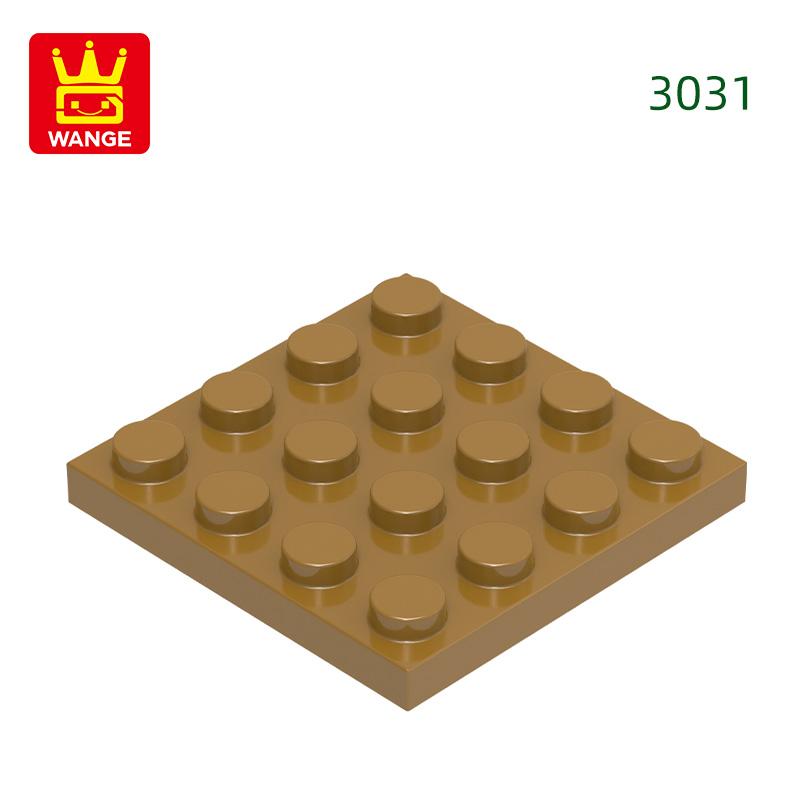 Нетоксичные 44 шт./лот 3031 4x4 Строительные блоки Аксессуары Moc Совместимые с Кирпичами DIY Образовательные Игрушки Для Детей Подарочная Коробка
