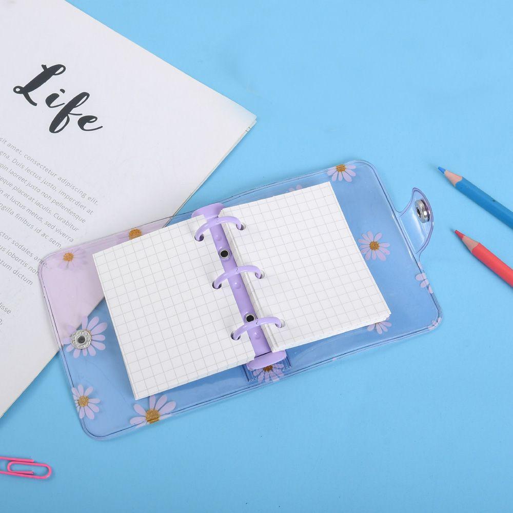 Account Diary Diary Book Daisy Flower Loose-leaf Refill Inner Pages Rings Binder Notebook Cover