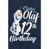 Frozen Childrens/Kids Chillin Like Olaf 12th Birthday T-Shirt