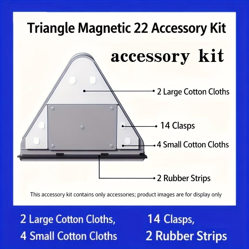 Магнитный двусторонний набор аксессуаров для чистки окон | Универсальный для стекла 3-10 мм, Не требует питания, Портативный дизайн, Для высотных жилых зданий