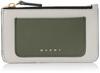 Card Case PFMO0025U4LV589 BROWN [Marni] Women's MOSSTONE/PELICAN/GOLD [Item]