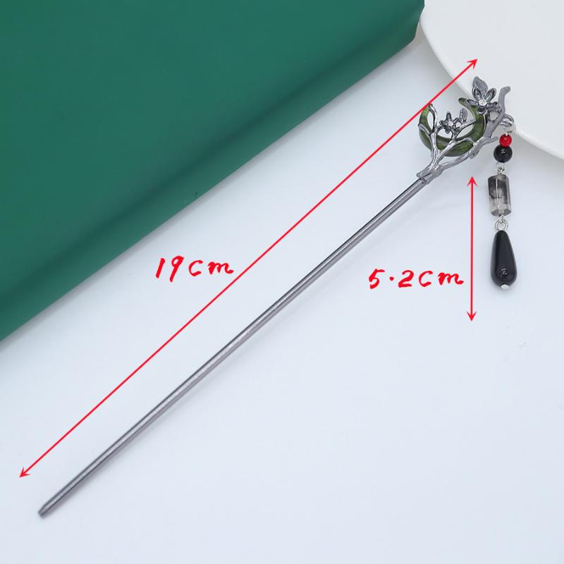 Hanfu Crescent Step Shake Hairpin Hair Accessories Hair Sticks For Buns Chinese Headwear Headdress Gift Alloy